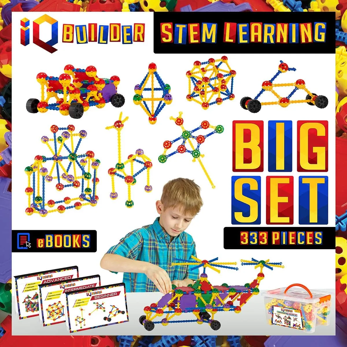 | STEM Learning Toys | Creative Construction Engineering | Fun Educational Building Blocks Toy Set for Boys and Girls Ages 5 6 7 8 9 10 Year Old   | Best Toy Gift for Kids | Activity Game