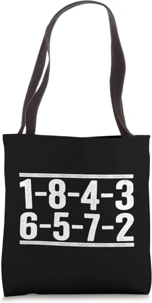 1-8-4-3-6-5-7-2 Firing Order Big Block Race Car Guy Garage Tote Bag