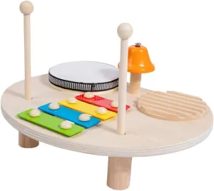 1 Set Musical Drum Set Educational Percussion Instruments for Portable Xylophone with Realistic Sounds for Indoor and Party Fun