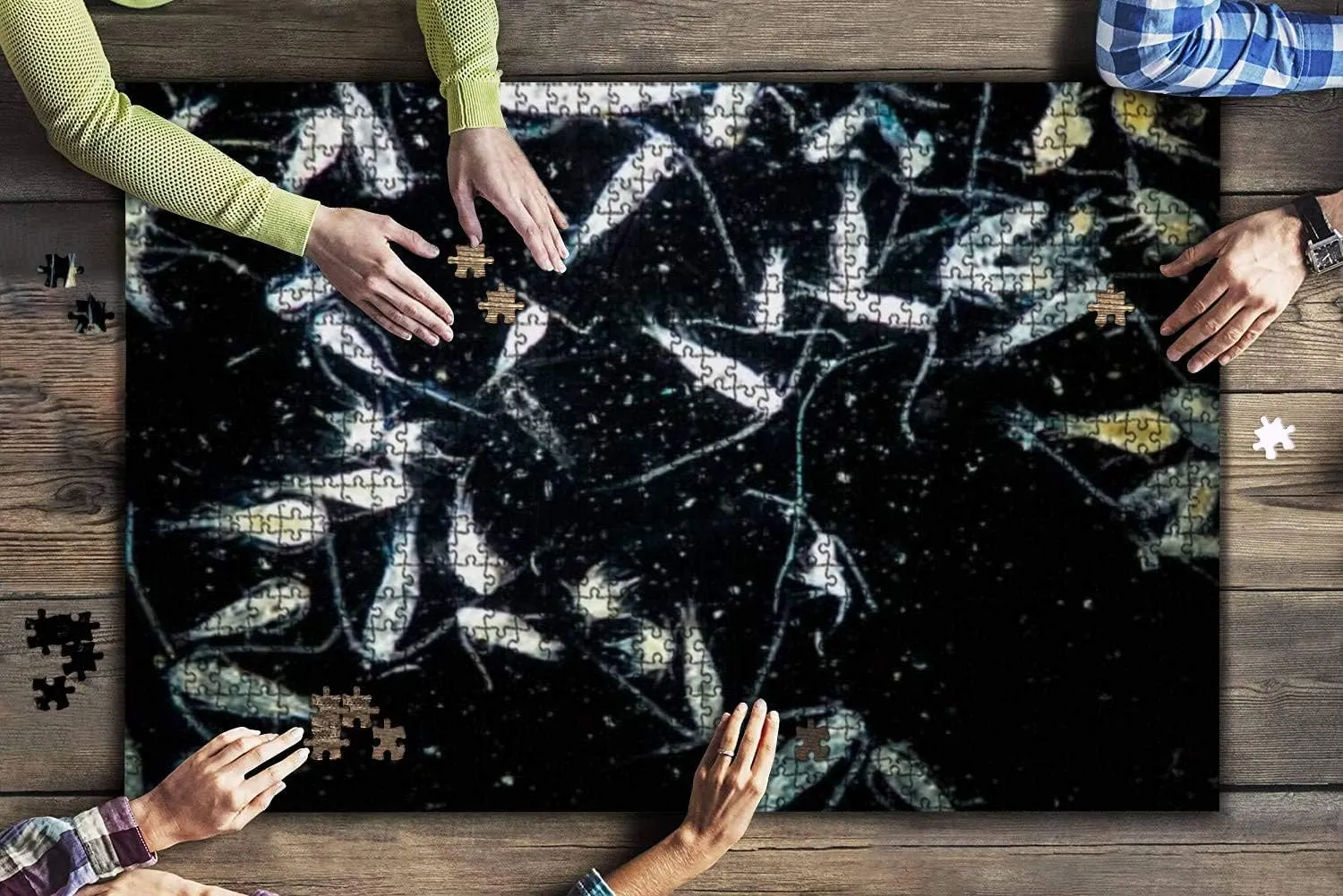 1000 Piece copepods zooplankton are Under Microscope View Marine Aquarium Large Piece Jigsaw Puzzles for Adults Educational Toy for Kids Creative Games Entertainment Wooden Puzzles Home Decor