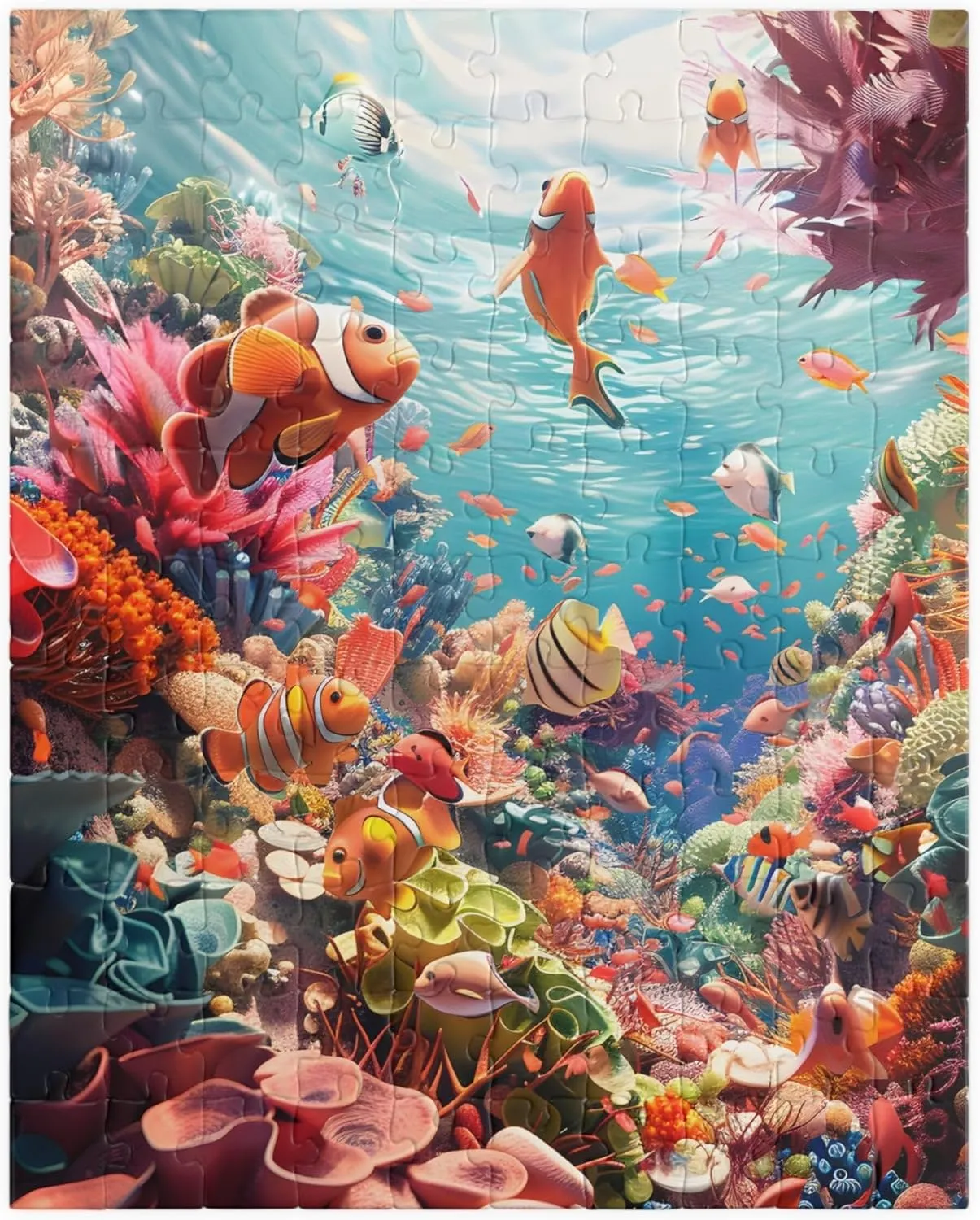 1000 - Piece Coral Reef Puzzle - Tropical Fish, Sea Creatures, Unique, Adult, for Ocean Lovers