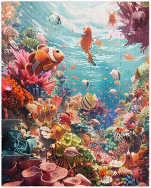 1000 - Piece Coral Reef Puzzle - Tropical Fish, Sea Creatures, Unique, Adult, for Ocean Lovers