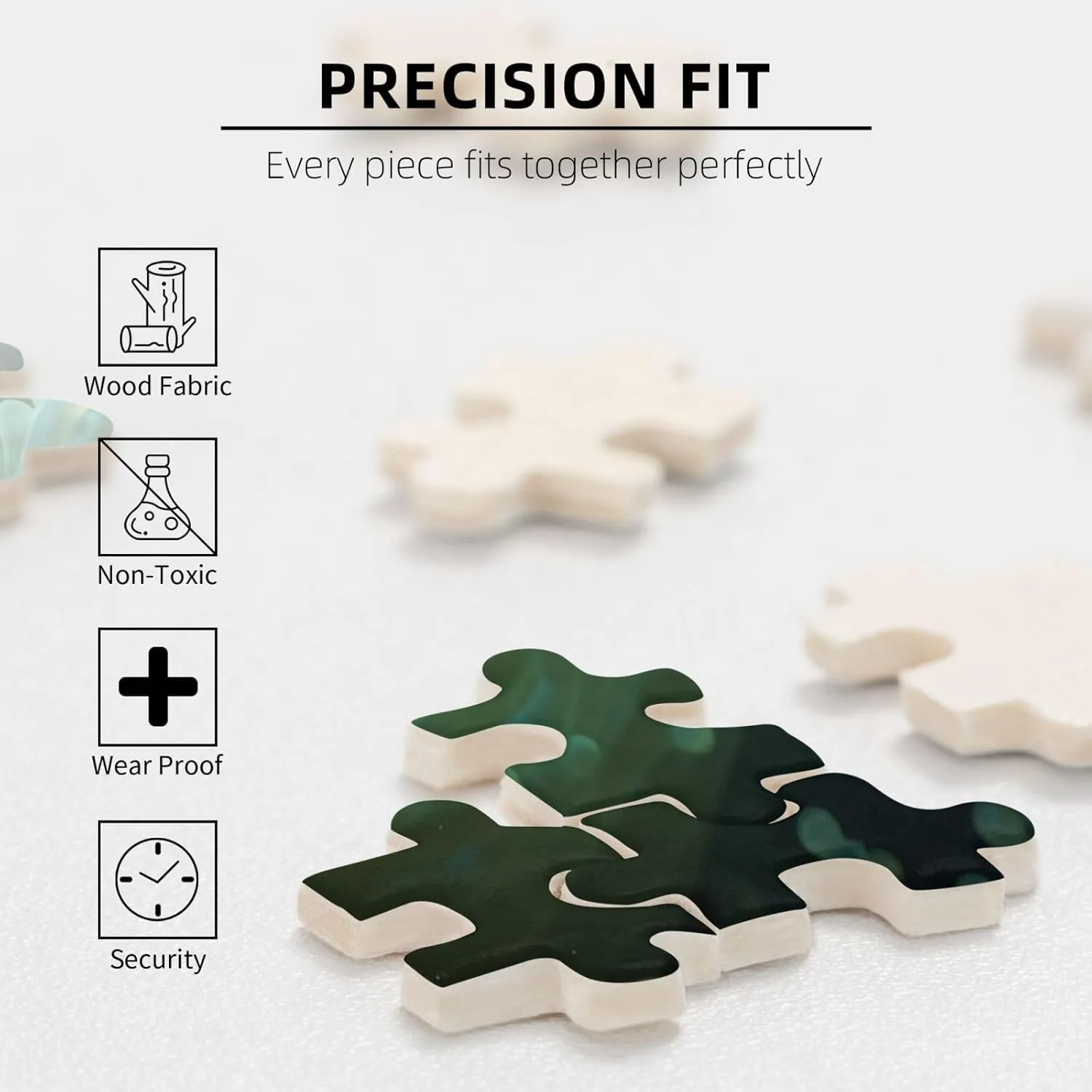 1000 Piece Jigsaw Puzzle for Adults Challenging Puzzle for Game Nights Gifts Personalized Picture Puzzle Fish Background Custom Wood Puzzle for Family, Finished Size 29.5"x19.7"