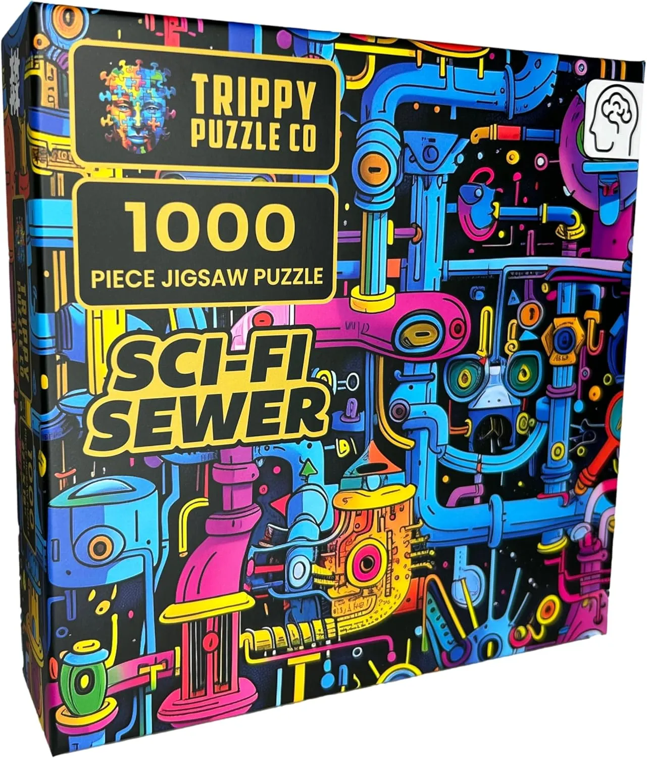 1000 Piece Jigsaw Puzzle for Adults - Impossible Hard Difficult Challenging Puzzles for Adults - Mind Bending Brain Teaser Collection (Sci-Fi Sewer)