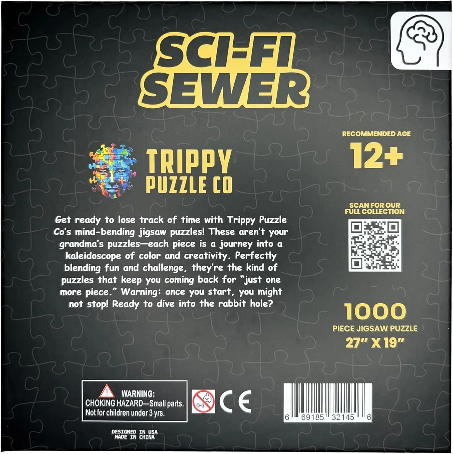 1000 Piece Jigsaw Puzzle for Adults - Impossible Hard Difficult Challenging Puzzles for Adults - Mind Bending Brain Teaser Collection (Sci-Fi Sewer)