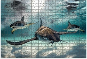 1000 Piece Jigsaw Puzzle Game, Colorful Stingray Fish Cayman Islands Pictures Royalty Free Photos Large Puzzle Artwork for Adults Teens Challenging Puzzle Game Nights Toy Gift