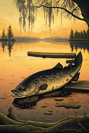 1000 Pieces Puzzle for Adultstranded Fish Jigsaw Puzzles for Adults - Yellow Sunset Lake & Animal Puzzles,Rt Home Decor Fun Games Toys Challenging Puzzles - Challenging Puzzle