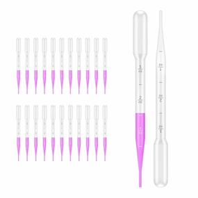 1000pcs of Disposable Pipettes Vol.7ml, Plastic Transfer Pipettes, 3ml Graduated, Essential Oils Pipettes, Calibrated Dropper Suitable for Science Laboratory, DIY Art, LVG001