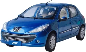 1:18 for Old Style Peugeot 207 Alloy Car Model Fans Collection Home Decoration Mini Simulation Toys