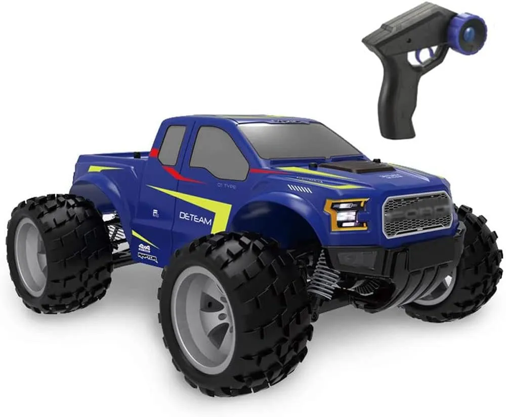 1:18 Scale RC Cars 20 Kmh High Speed - Boys Remote Control Car 4x4 Off Road Monster Truck Electric - 4WD All Terrain Toys Trucks Birthday Xmas Gift for Kids Adults