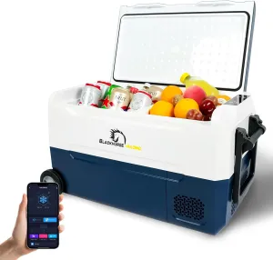 12 Volt Car Refrigerator, 37 Quart(35L) Portable Freezer Car Fridge Large Zone WIFI APP Control, -4℉-68℉ Electric Compressor Cooler 12/24V DC and 100-240V for Outdoor, Camping, Travel, RV, Truck, Home