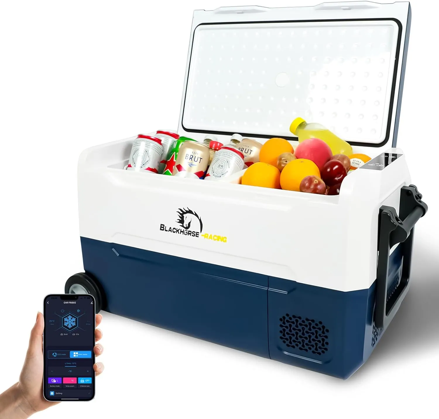 12 Volt Car Refrigerator, 37 Quart(35L) Portable Freezer Car Fridge Large Zone WIFI APP Control, -4℉-68℉ Electric Compressor Cooler 12/24V DC and 100-240V for Outdoor, Camping, Travel, RV, Truck, Home