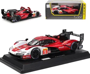 1/24 2024 Racing Alloy Champion Car 963#5 LeMansRally for Porsche 963#5 Adult Luxury Sports Diecast Model Collection