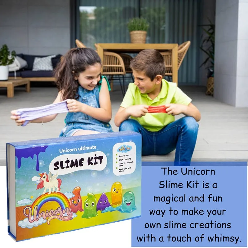 131 Pieces Ultimate DIY Slime Making Kit (Unicorn, Rainbow, and Mega Ultimate Slime Kit- Make 75  Slime) Combo Pack of 3
