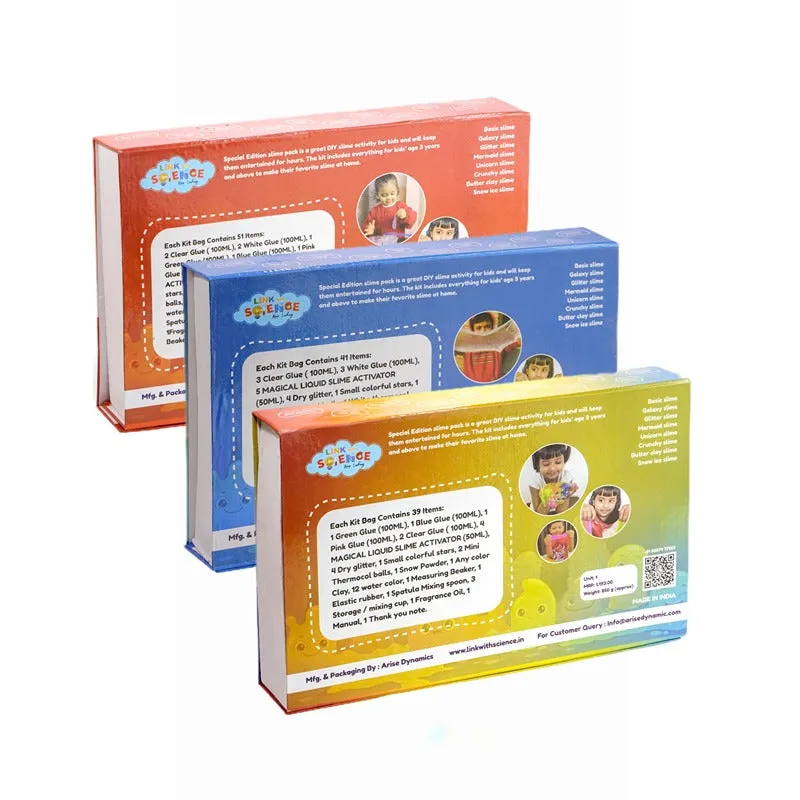 131 Pieces Ultimate DIY Slime Making Kit (Unicorn, Rainbow, and Mega Ultimate Slime Kit- Make 75  Slime) Combo Pack of 3