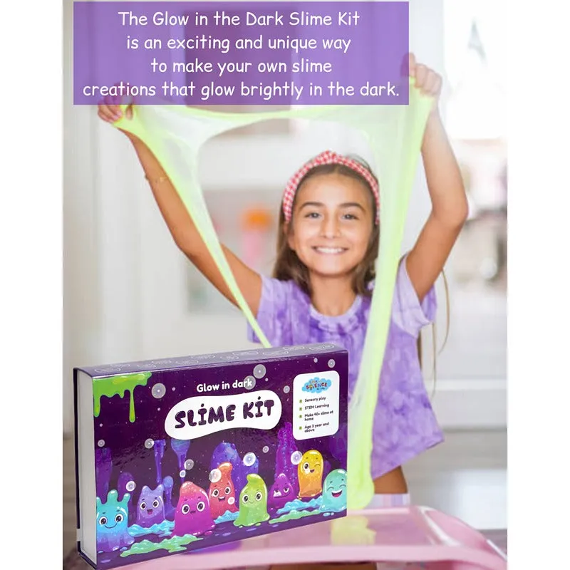 132 Pieces Ultimate Slime Making Kit (Rainbow, Mega Ultimate, And Glow in dark Slime Kit - Make 75  Slime) Combo Pack of 3