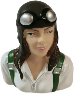 1/6 Woman Pilot Figures Hand Painted for RC Airplanes Model Plane Aircraft Warbird Sport Jet Car Boat Drone Toy Driver