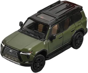 1:64 for Lexus GX550 Off-Road Diecast Alloy Car Model Simulation Collection Artwork Mini Simulation Toys(Green)