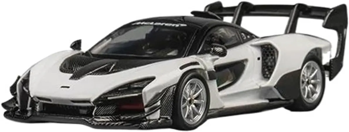 1:64 for Mclaren SennaGTR Supercar White Alloy Car Model Collection Display Decoration Souvenir Mini Simulation Toys