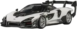 1:64 for Mclaren SennaGTR Supercar White Alloy Car Model Collection Display Decoration Souvenir Mini Simulation Toys