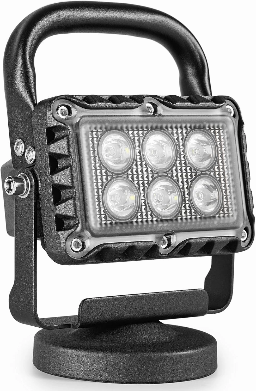 18W LED Work Light 2400 Lumens Aluminum Alloy High Brightness Strong Magnetic Base Wireless Portable Waterproof Dustproof Garage Workshop Car Repair Construction Site