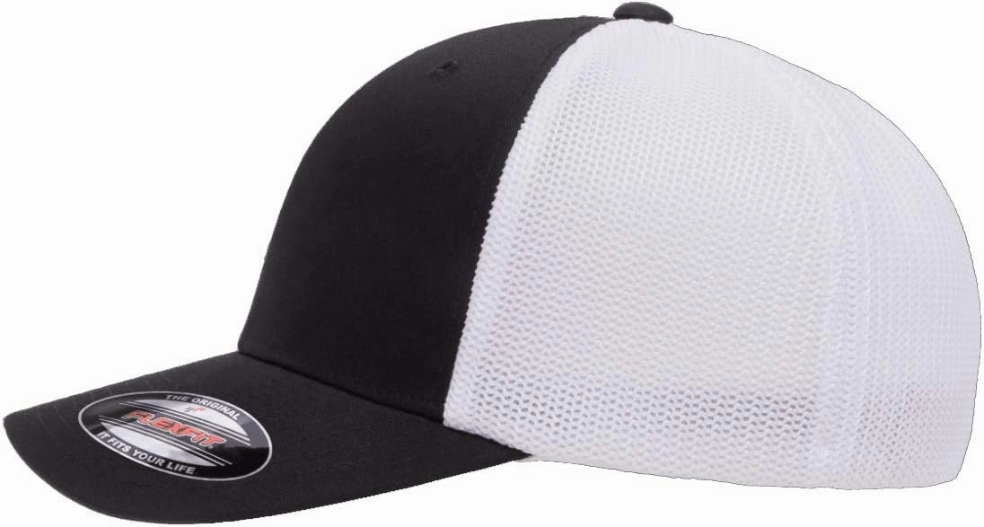 1989-99 Miata Sports Car Classic Outline Design Flexfit 6511 Trucker Mesh Fitted Cap