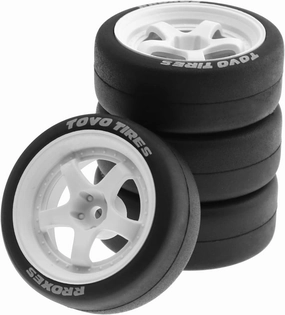 1/10 RC Drift Tires and Hard Plastic Wheels 12mm Hex On Road Tyres for 1:10 Scale Rally Racing Car Tamiya TT01 TT02 XV01 TA06 A959 PTG2 144001 HPI KYOSHO HSP PTG2 Traxxas Touring Street 4PCS