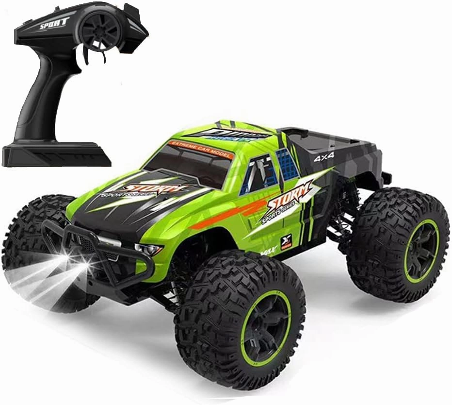 1:10 Remote Control Car for Kids Adults,55km/h High Speed Monster Trucks 4x4 Off-Road Hobby Fast RC Car,2.4GHz 4WD All Terrain Electric Vehicle Gifts for Boy Girl