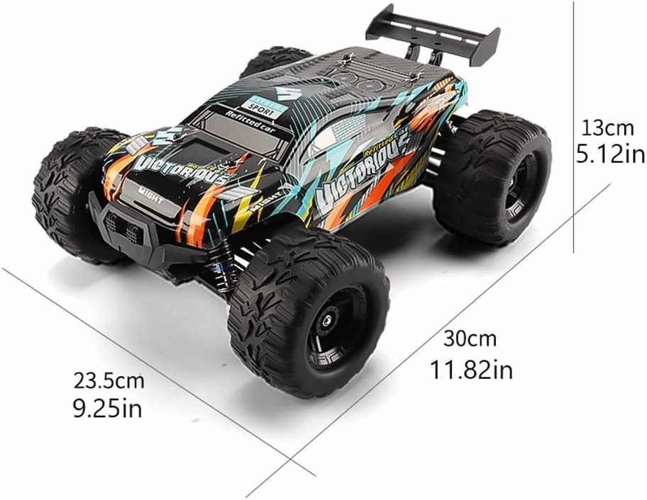 1/16 Remote Control Car 30km/h 4WD Monster Trucks RC Car with Rechargeable Battery High Speed Off Road Monster Trucks,Gifts for Boys Girls Kids