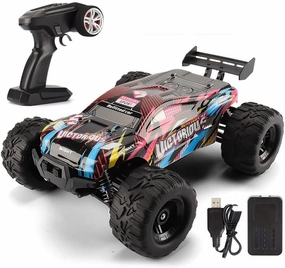 1/16 Remote Control Car 30km/h 4WD Monster Trucks RC Car with Rechargeable Battery High Speed Off Road Monster Trucks,Gifts for Boys Girls Kids