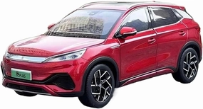 1:18 for BYD ATTO 3 SUV Simulation Alloy Car Model Collection Ornament Decoration Mini Simulation Toys
