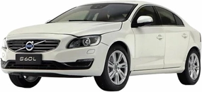 1:18 for Volvo S60 S60L 2018 Simulation Static Car Model Collection Display Decoration Mini Simulation Toys(White)