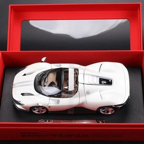1/18 SP3 Refined Sports Alloy Car Model for Ferrari SP3Daytona Simulation Alloy Diecast Car Model Collection Vehicles Gift (SP3 White)
