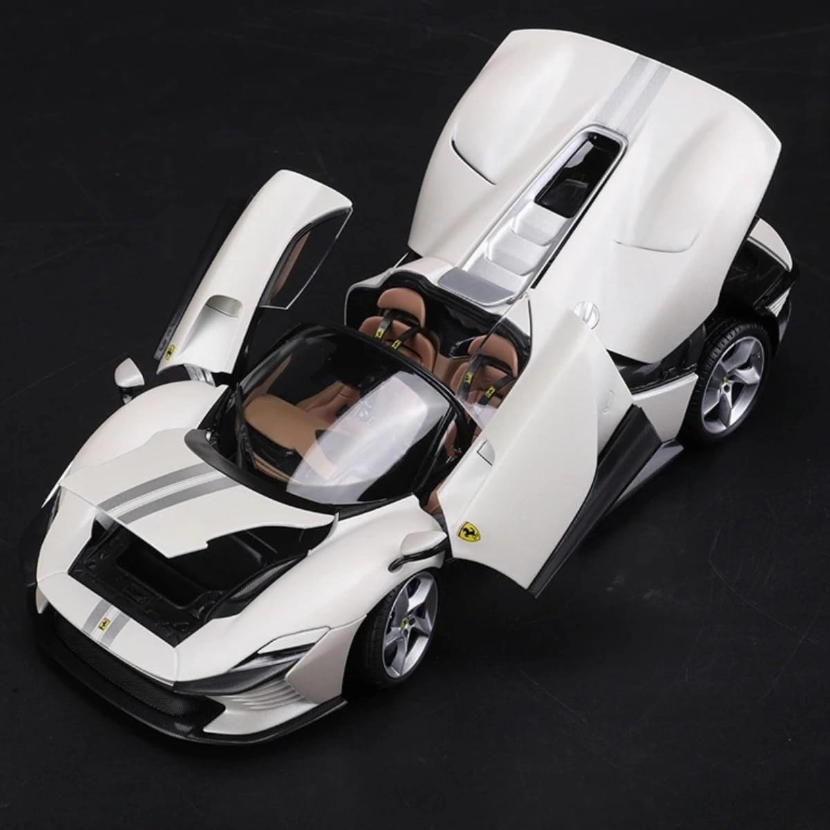 1/18 SP3 Refined Sports Alloy Car Model for Ferrari SP3Daytona Simulation Alloy Diecast Car Model Collection Vehicles Gift (SP3 White)
