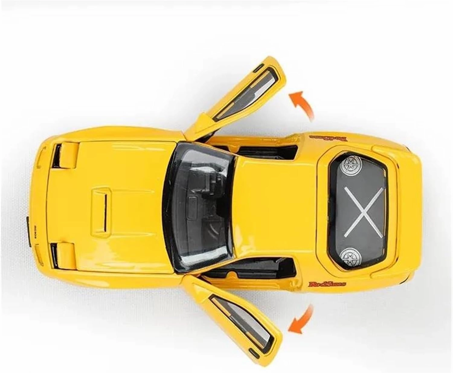 1 32 for Mazda RX7 RX-7 Alloy Car Model Diecasts Metal Toy Vehicle Sound and Light Adults Car Collectibles Gift Classic Cars Collectible(Yellow)