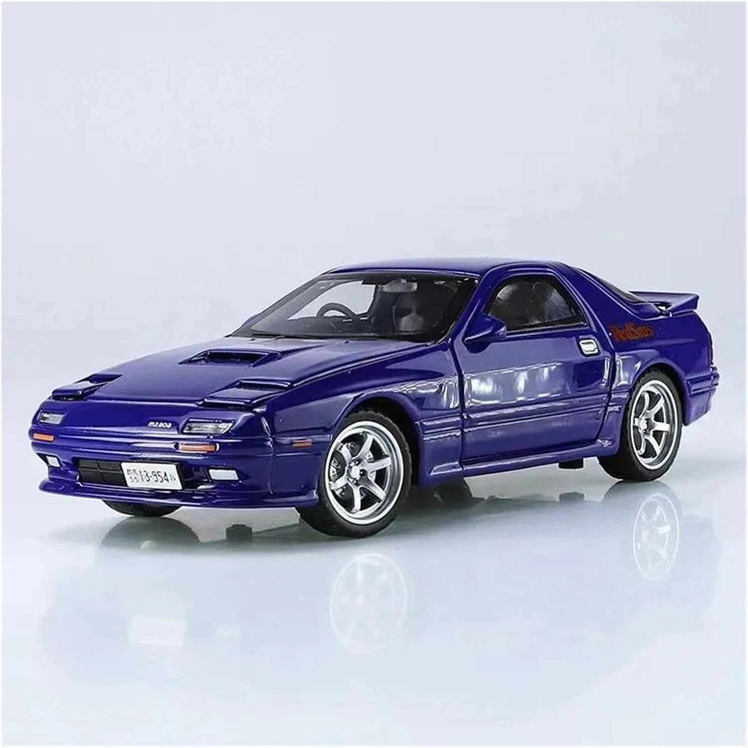1 32 for Mazda RX7 RX-7 Alloy Car Model Diecasts Metal Toy Vehicle Sound and Light Adults Car Collectibles Gift Classic Cars Collectible(Yellow)