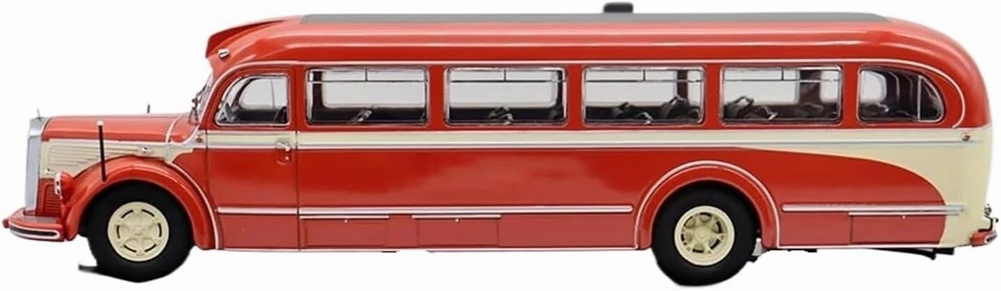 1:43 for Benz O 6600 Bus Model Static Simulation Alloy Decorative Ornaments Souvenirs Mini Simulation Toys