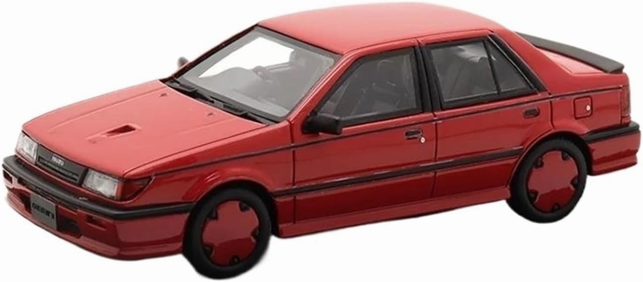 1:43 for Isuzu Gemini Turbo 1988 Classic Resin Car Model Collection Decoration Mini Simulation Toys(Blue)