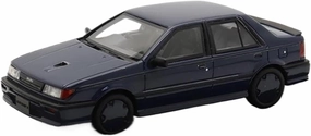 1:43 for Isuzu Gemini Turbo 1988 Classic Resin Car Model Collection Decoration Mini Simulation Toys(Blue)