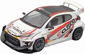 1:43 for Pandem GR Yaris Cusco White Alloy Car Model Decoration Ornaments Mini Simulation Toys