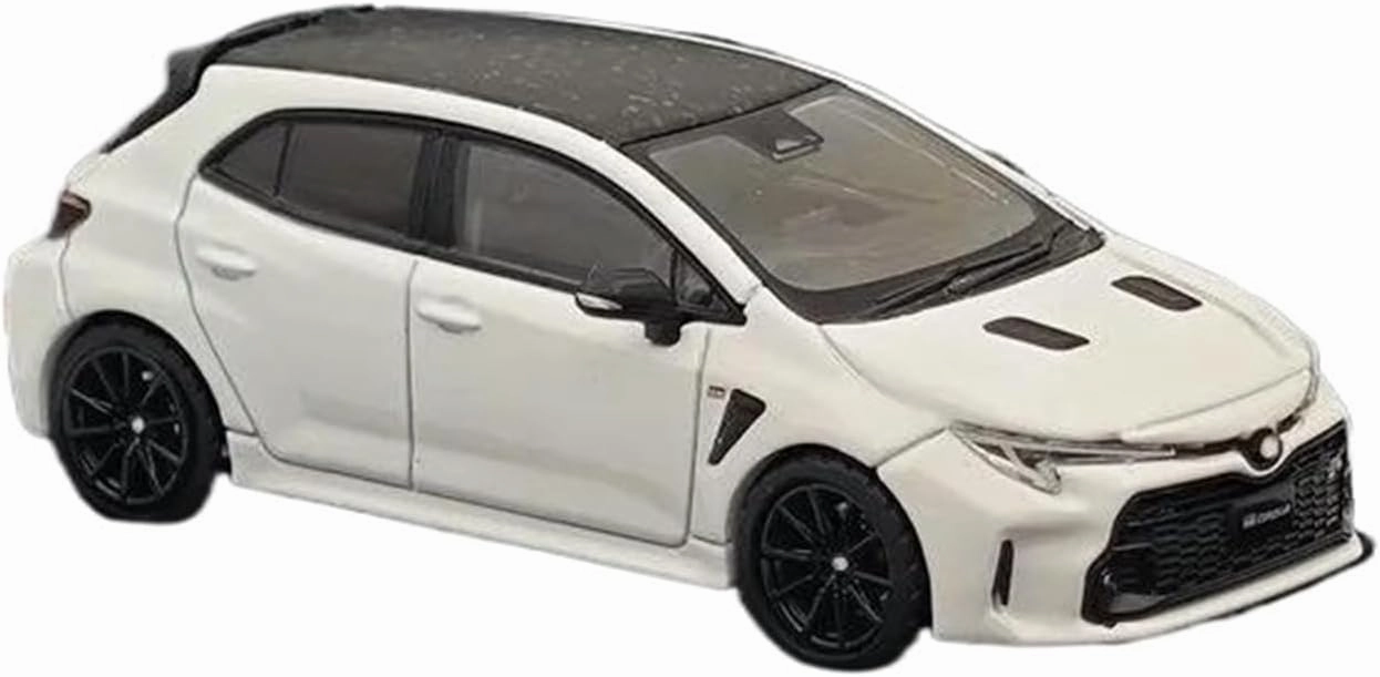 1:64 for GR Corolla RZ Super White Alloy Car Model Collectible Ornaments Decorative Souvenirs Mini Simulation Toys