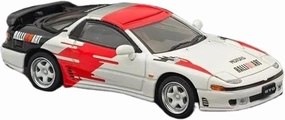 1:64 for GTO Twin Turbo RALLIART White Simulation Alloy Car Model Collectible Ornaments Mini Simulation Toys