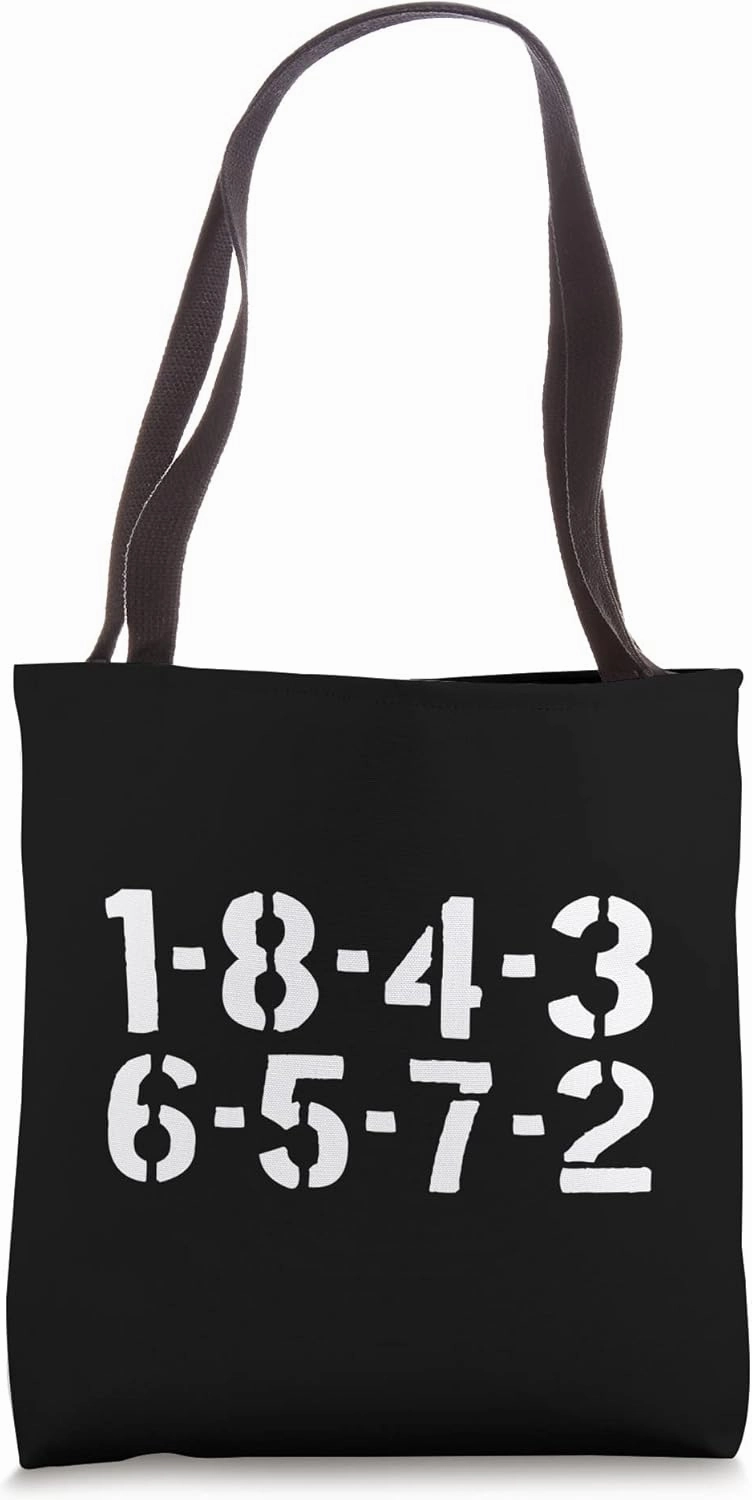 1-8-4-3-6-5-7-2 Firing Order Big Block Engine Car Guy Garage Tote Bag
