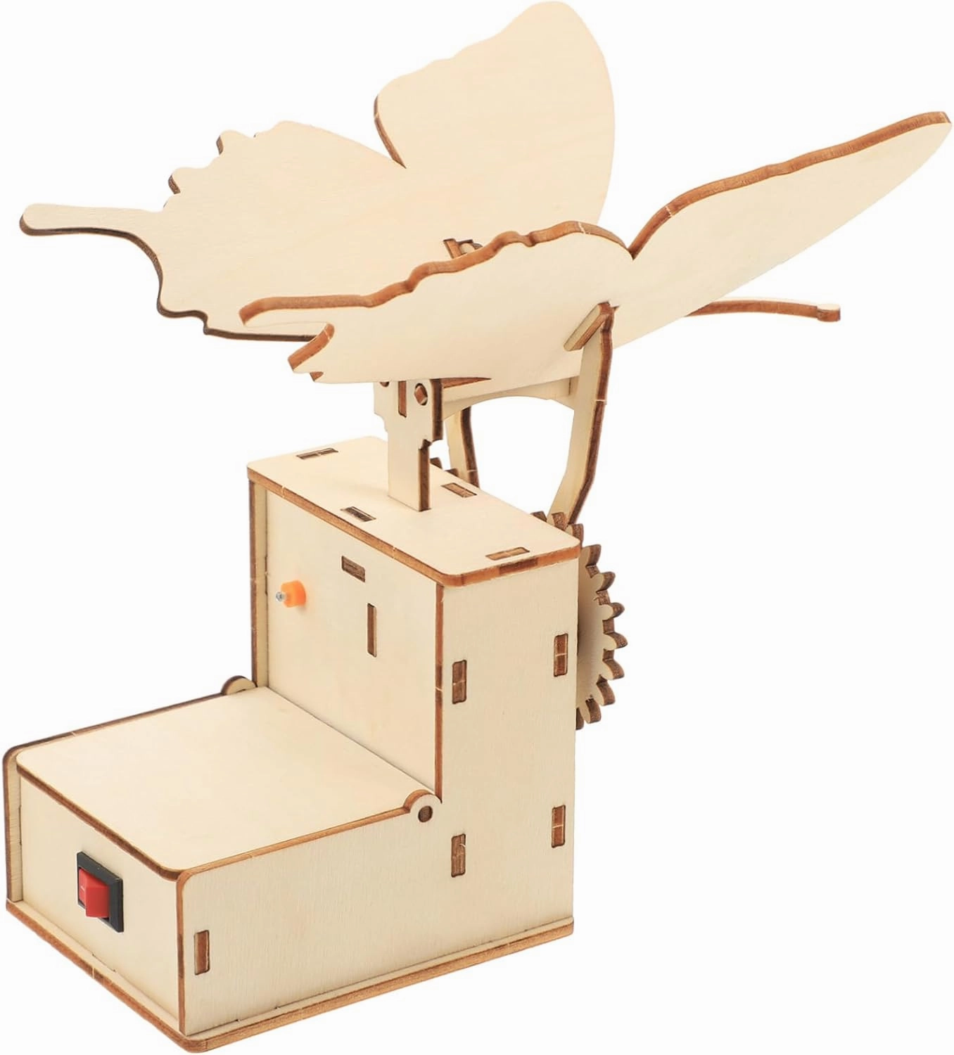 1 Set DIY Mechanical Bionic Butterfly for Engaging Science Experiment Craft Easy Assembly Wood Puzzle for Grade Classroom Activities Fun Educational Present