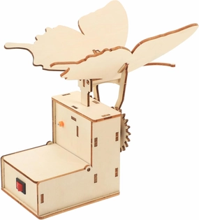 1 Set DIY Mechanical Bionic Butterfly for Engaging Science Experiment Craft Easy Assembly Wood Puzzle for Grade Classroom Activities Fun Educational Present