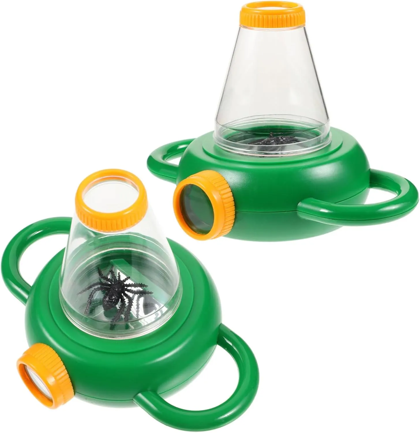 2Pcs Portable Observation Box with Magnifying Viewer Green Educational for Nature Exploration Insect and Specimen Collector Boosts Cognitive Skills and Imagination
