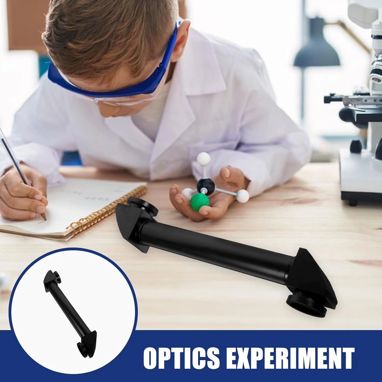 2pcs Practical Optics Teaching Adjustable Periscope Adults Periscope, Optical Toy School Outdoor Detachable Children Educational Down Rotatable Tools Cm Hide Black Mirror Seek