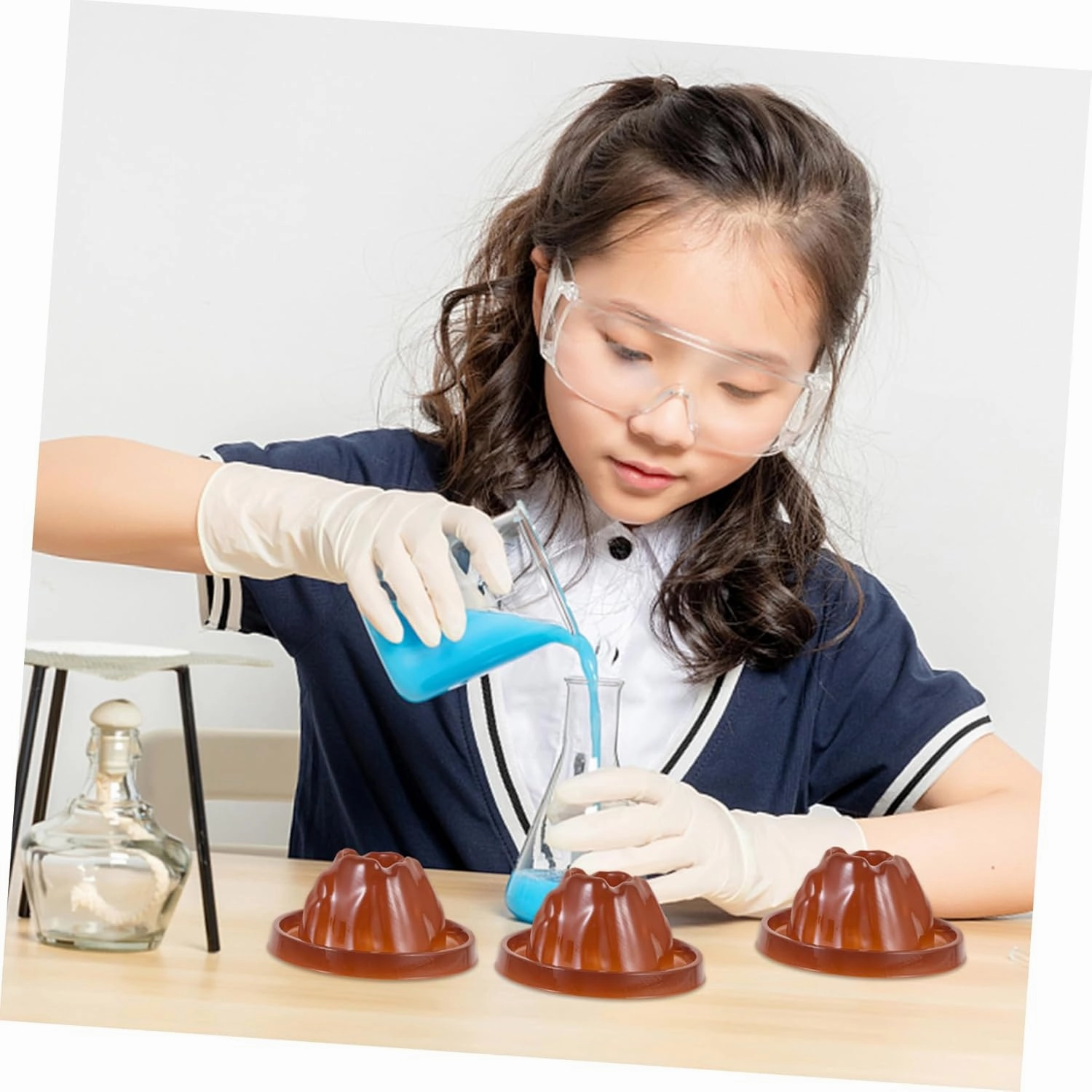 30pcs Volcano Science Models Eruptions Base Prop for Projects Engaging Educational Kits for Boys and Girls for Hands Learning and Creative Crafting