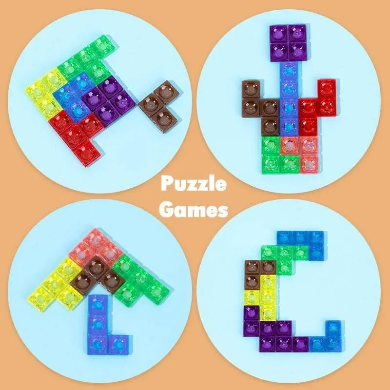 3D Educational Math Puzzle Toy - Colorful Learning Game