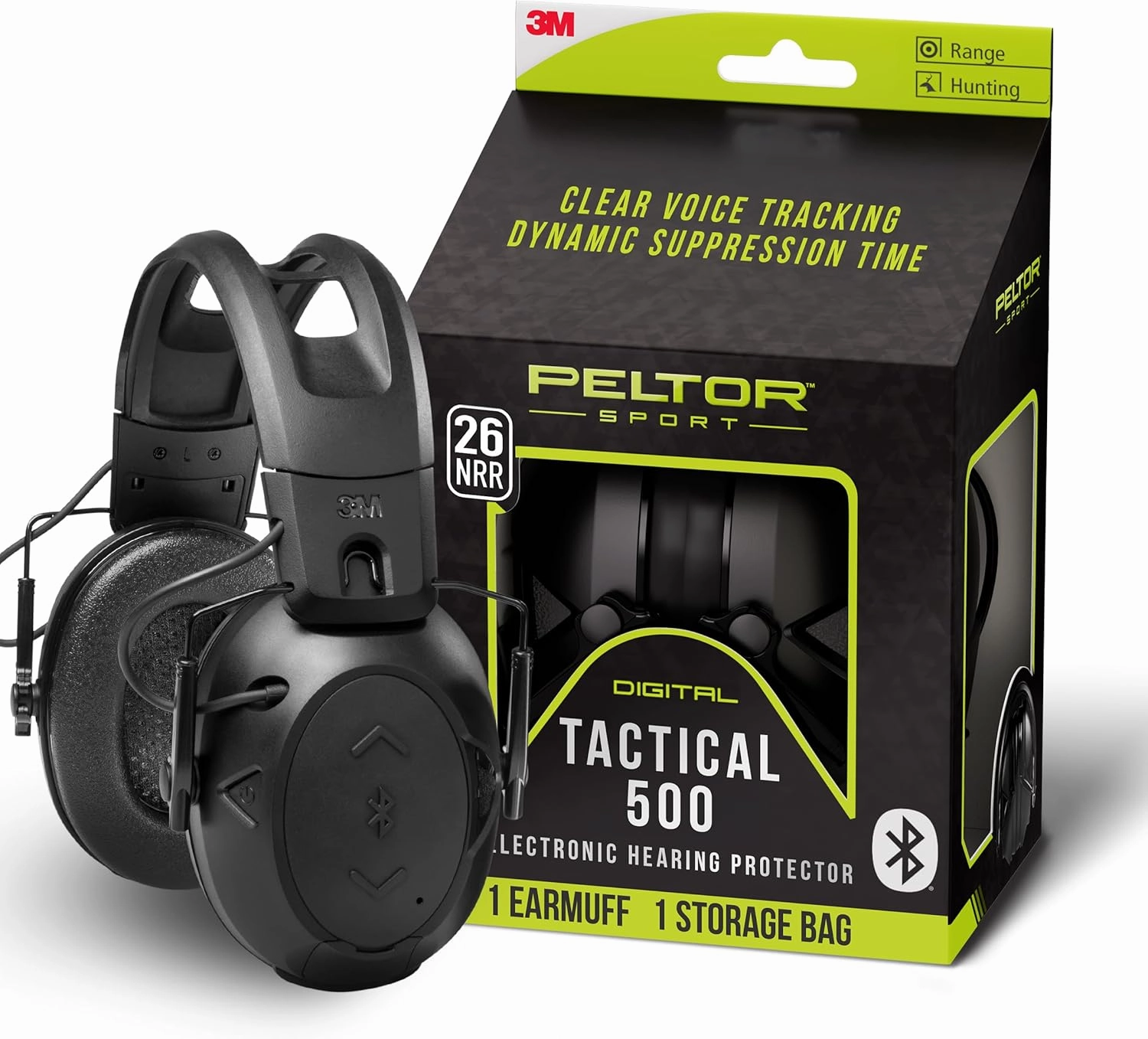 3M Tac 500, Black, One Size